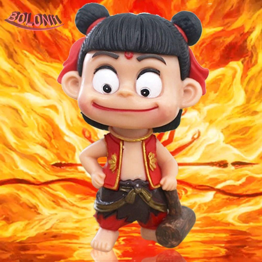 BO NeZha2 Action Figure, Q Versie รูปปั้น NeZha2 ของเล่น,คอลเลกชันอะนิเมะ PVC ตุ๊กตาตกแต่งโต๊ะ NeZha