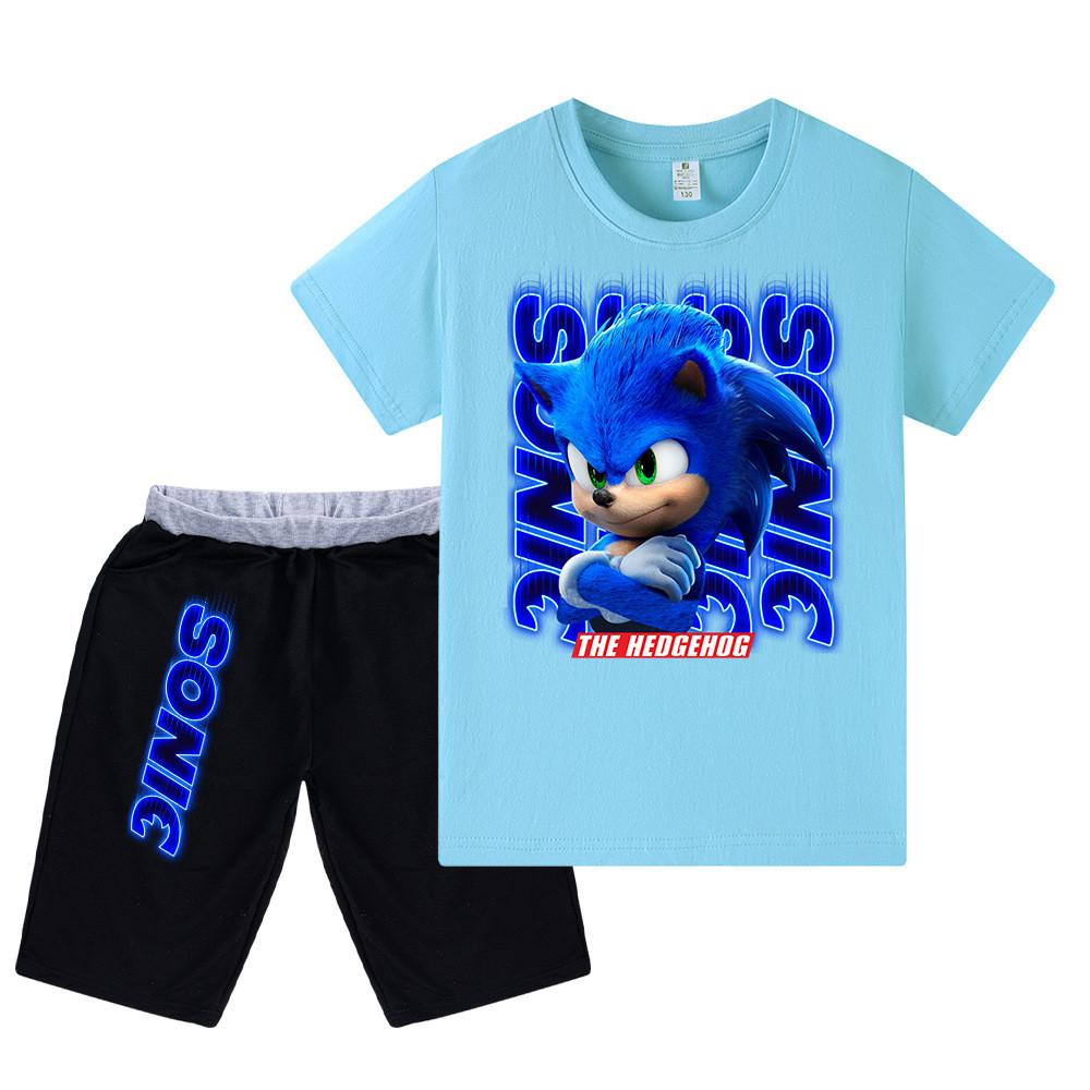 เสื้อแขนสั้นลายการ์ตูนแฟชั่นฤดูร้อนสำหรับเด็กหญิง WA544