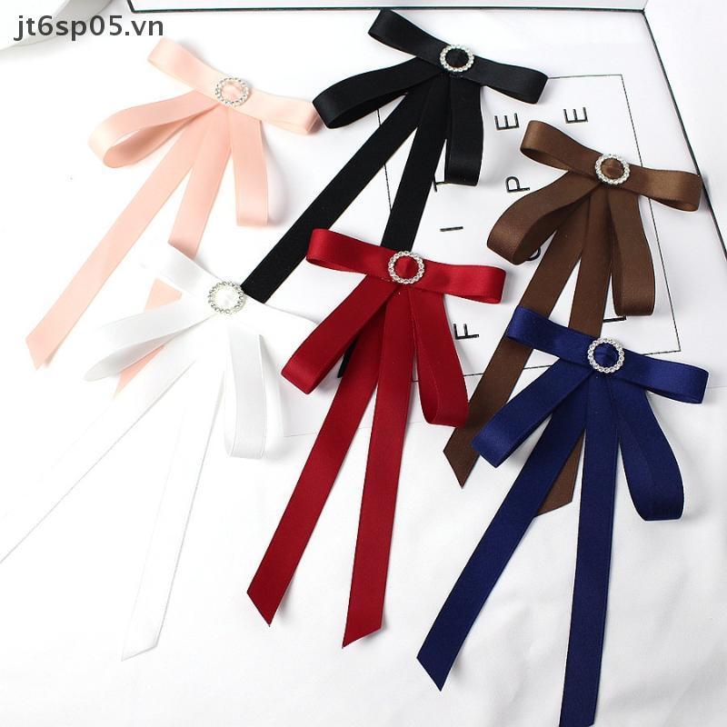[JTS] ck เข็มกลัดผูกโบว์ผู้หญิงเกาหลีอเนกประสงค์เสื้อคอปก Pins งานแต่งงานเนคไทเครื่องประดับอุปกรณ์เส