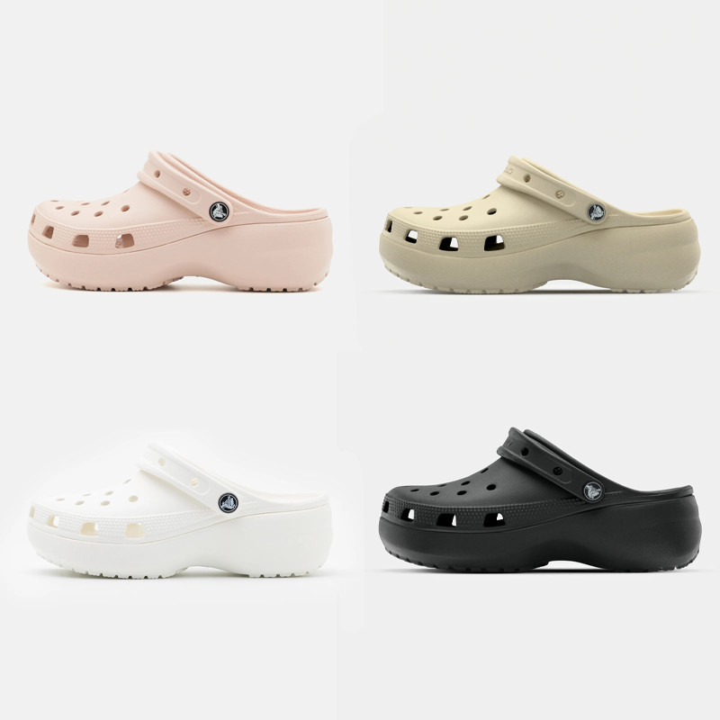 Platform Clog รองเท้าเสริมส้นหัวโต ผู้หญิง แฟชั่น กันลื่น น้ำหนักเบา ใส่สบายทุกวัน
