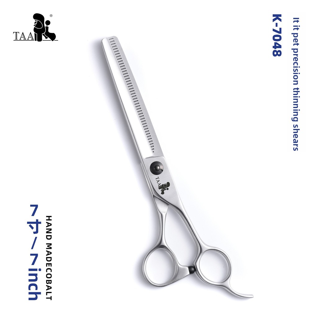 กรรไกรกรูมมิ่งสัตว์เลี้ยง TAA TTA กรรไกรตัดละเอียด K-7048 สําหรับสุนัขและแมว ตุ๊กตาขนฟู