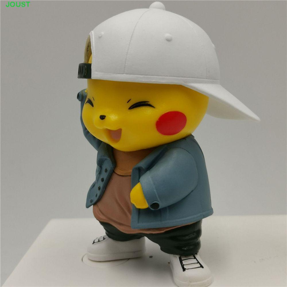 JOUST Pikachu Action Figure สําหรับเด็กคอลเลกชันคอสเพลย์ Pikachu ของเล่น PVC Denim เสื้อผ้า Pikachu