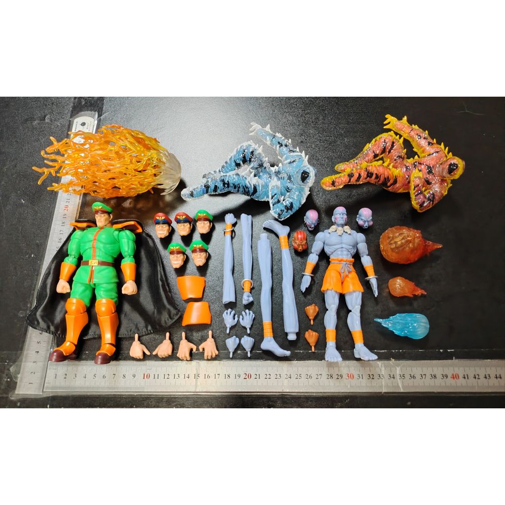 Jada Street Fighter 2 SDCC Limited Dalsim Indian Guy ทั่วไป Vega อุปกรณ์เสริมอาหารเสริม