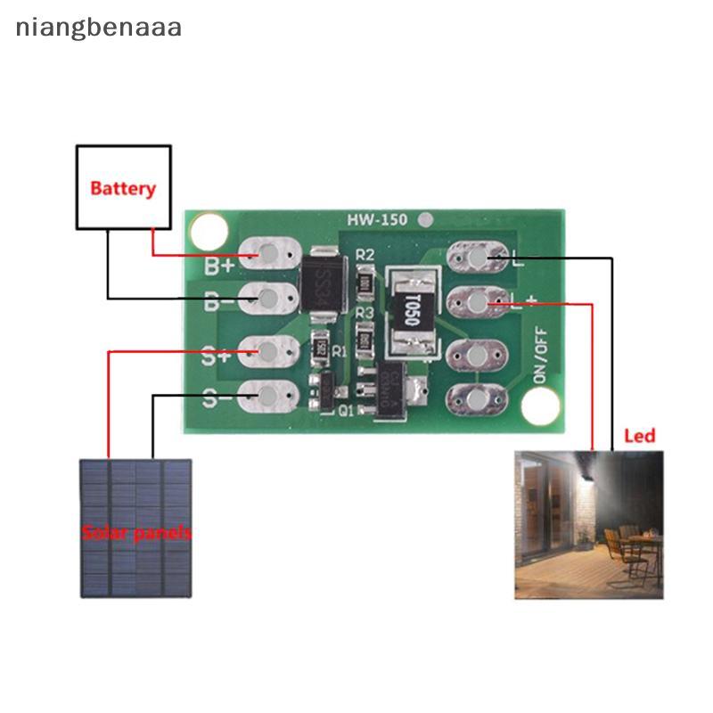 (niangbenaaa) แผงพลังงานแสงอาทิตย์อัตโนมัติหลอดไฟ LED ควบคุมการชาร์จแบตเตอรี่โมดูลคอนโทรลเลอร์ชาร์จใหม่