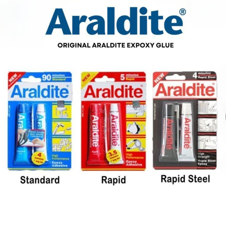[ Araldite ] กาวอีพ๊อกซี่ | Rapid 5min / Standard 90min / Rapid Steel 4min |