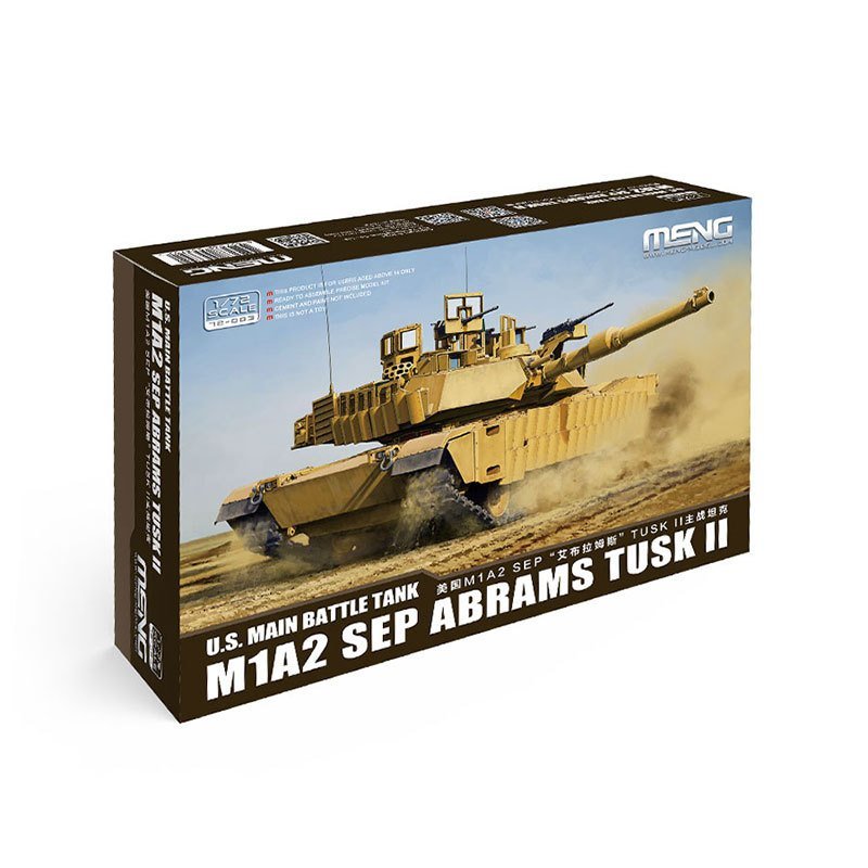 MENG 72-003 1/72 American M1A2 SEP "Abrams" TUSK II
