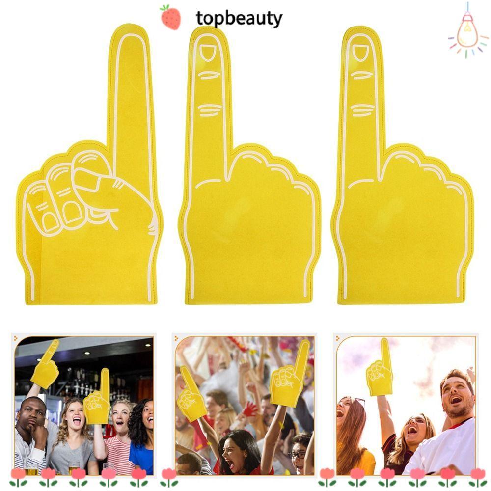 Topbeauty 1 ชิ้นนิ้วโฟมยักษ์, EVA เชียร์ลีดเดอร์สร้างแรงบันดาลใจมือ, Universal บรรยากาศ Cheering Event Foam ถุงมือโฟมขนาดใหญ่อุปกรณ์ประกอบฉากเชียร์อุปกรณ์กีฬา