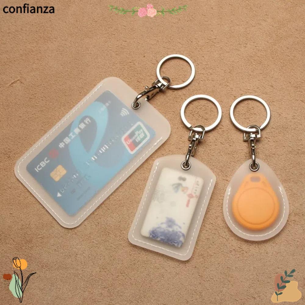 เคสป้องกันการ์ด CONFIANZA กับพวงกุญแจโลหะและที่ใส่บัตรขนาดเล็ก