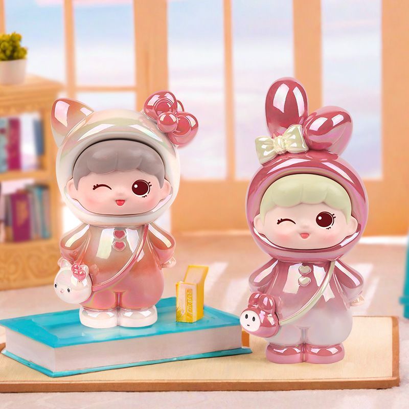 ใหม่อินเทรนด์เล่นปาร์ตี้น้อยน่ารักกล่องปริศนาของเล่นรุ่นตุ๊กตาตกแต่งสก์ท็อปรถน่ารักตกแต่งของขวัญ