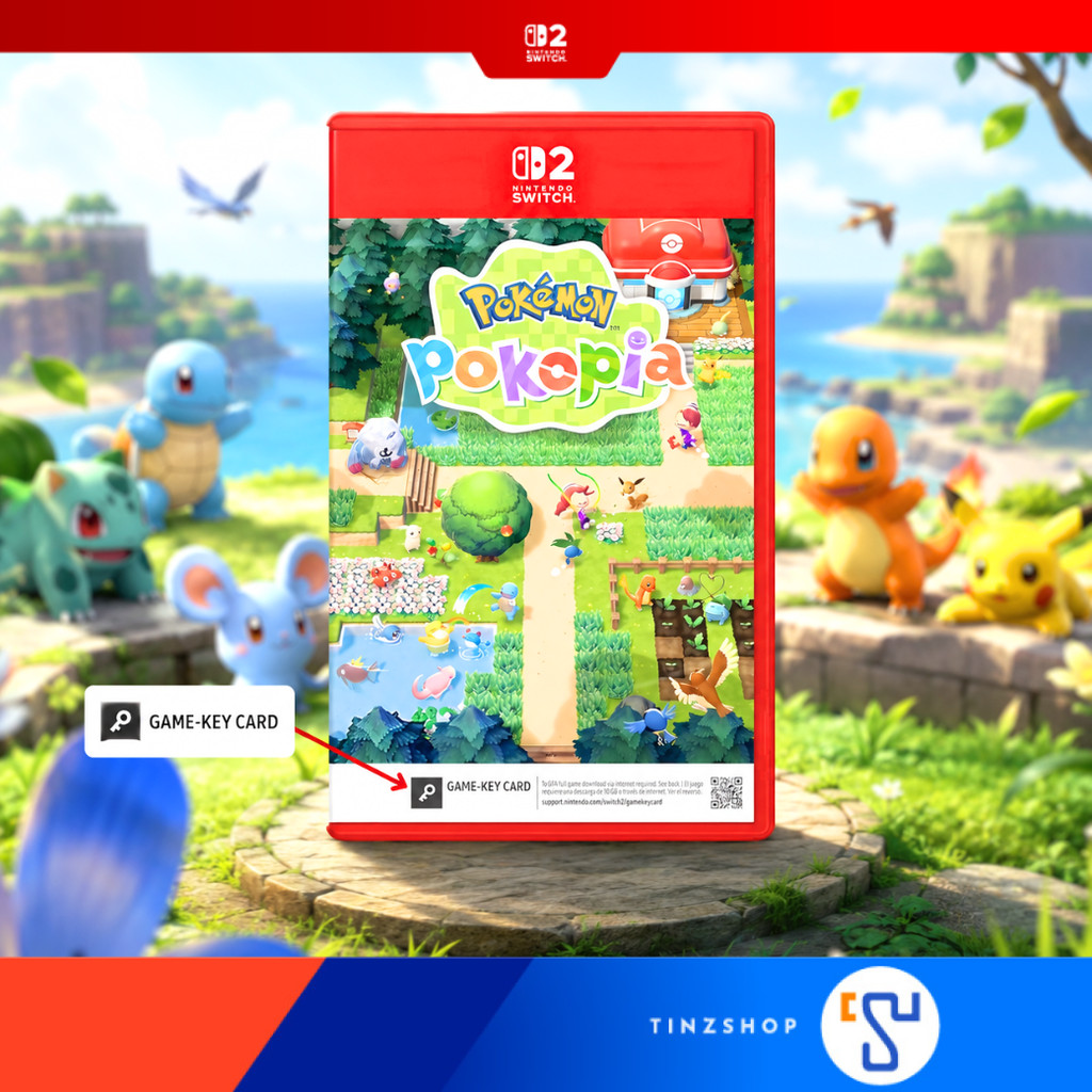 [ส่งด่วน] [Switch2] Nintendo Switch 2 Pokemon Pokopia Zone Asia English (Game Key Card) / เกมออกใหม่ โปเกม่อน โปโกเปีย