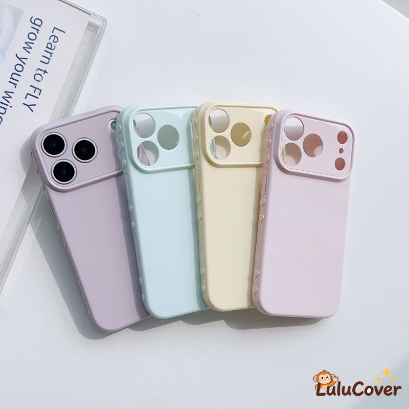 ฤดูใบไม้ผลิด้านข้างLoving HeartบางสําหรับOPPO Reno 15 FS 15 Pro Max Mini 15C 14 13 11 9 Pro 8 8Z 7Z 7 Lite 5G Heartsน่ารักหรูหราสีหวานเลนส์ป้องกันปลอกนุ่ม