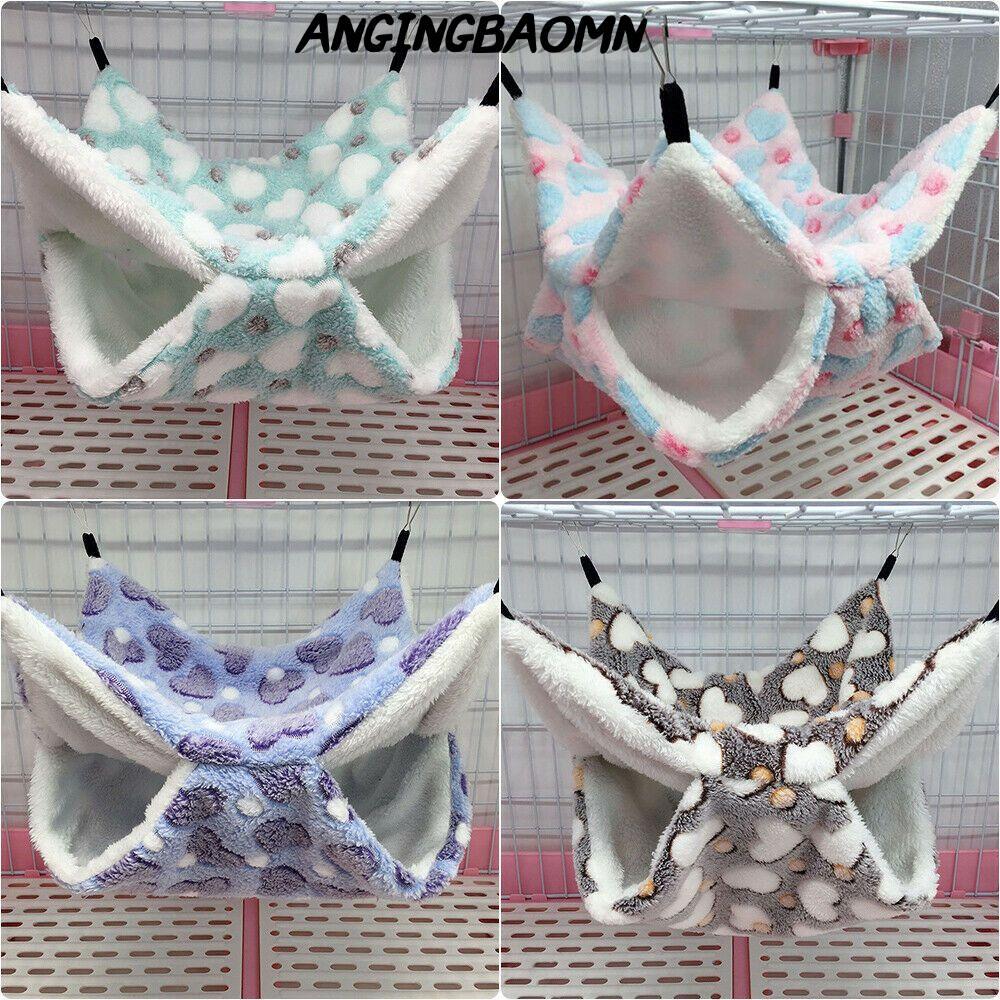 ANGINGBAOMN กรงหนูแฮมสเตอร์ Plush Warm Hanging กระรอก Beds