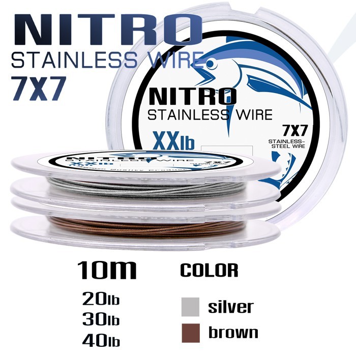 สลิง 7x7 ยาว 10 เมตร NITRO SNLESS WIRE 7X7