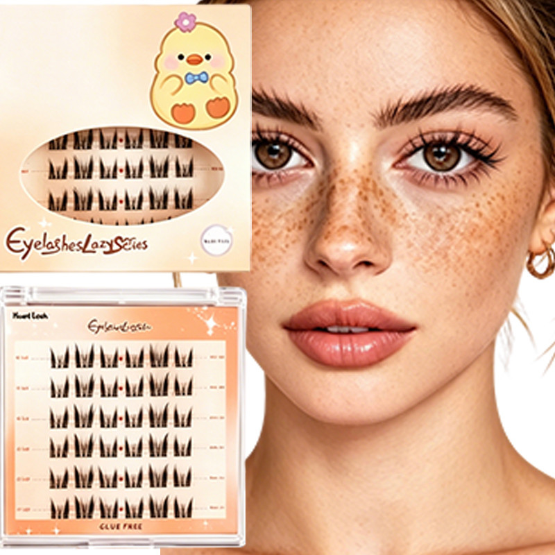 8 สไตล์การ์ตูนสัตว์ธีม Glueless Lashes - ขนตาปลอมหยิกติดทนนานที่มองไม่เห็น