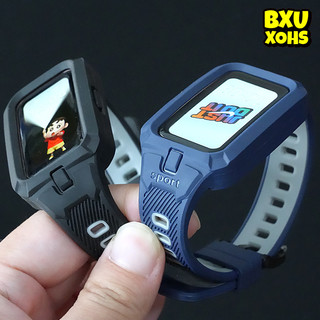 กรณีสายรัดซิลิโคน TPU for Smart Watch Huawei Band 11/Huawei Band 11 Pro อุปกรณ์เสริมป้องกันหน้าจอเข็มขัดปรับได้กีฬาอ่อน
