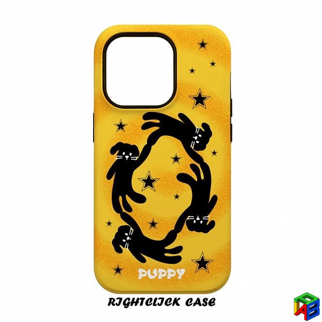 Puppy Star สําหรับ Samsung A16/A17/A06/A07/A25/A26/A36/A37/A54/A55/A56/A57 2-in‐1 เคสป้องกันการตกสองชั้น
