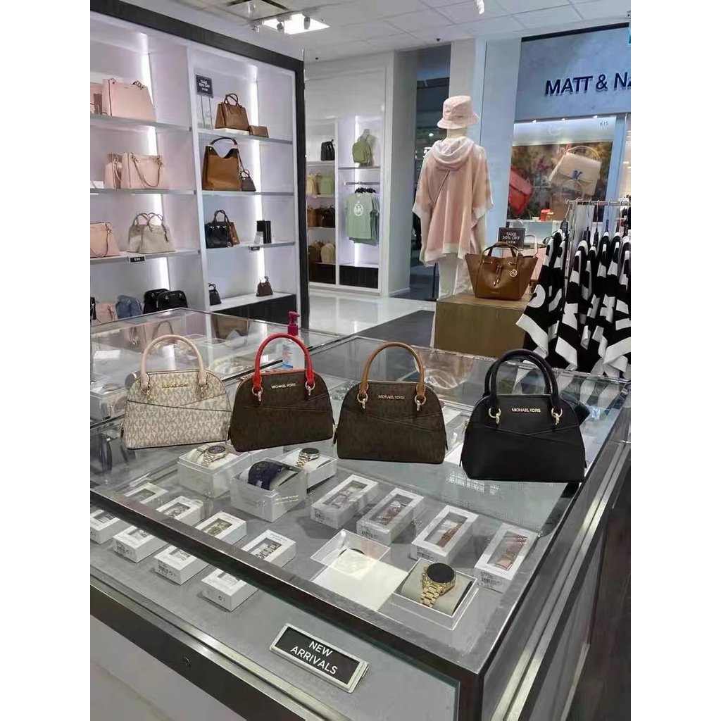 [M Good Female Bag] กระเป๋าทรงครึ่งวงกลมสำหรับผู้หญิง แบบพกพาสะดวก ลาย Jet Set Ember Shell