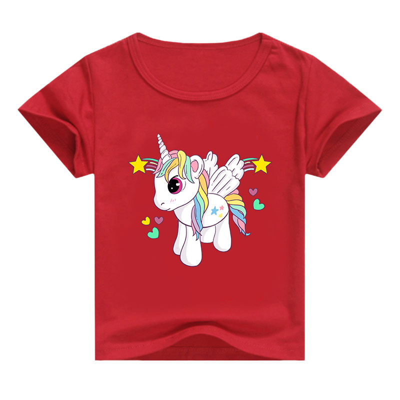 2026เสื้อผ้าเด็กการค้าต่างประเทศการจัดส่งสินค้าน่ารักการ์ตูนสัตว์พิมพ์ชายหญิงฤดูร้อนรอบคอแขนสั้นเสื้