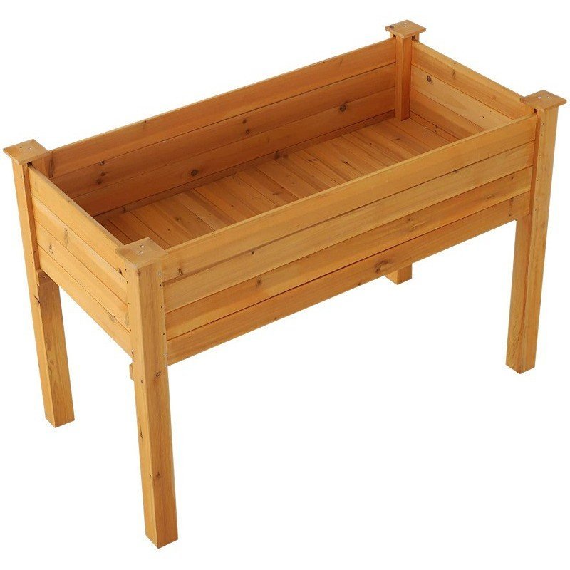 ดอกไม้เตียงปลูกสูง Fir Garden ไม้กล่องปลูกเตียงสูงที่ถอดออกได้ YNW1