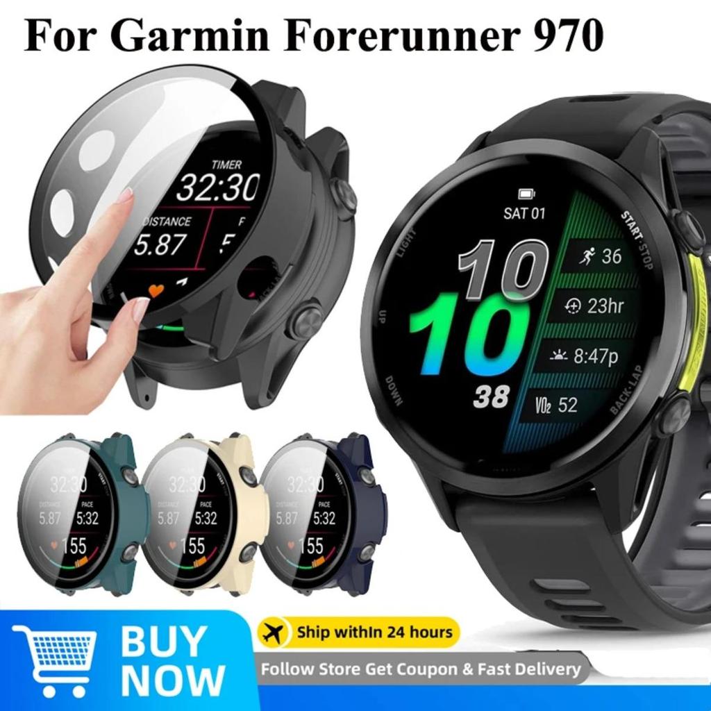กระจกนิรภัย + หน้าจอสําหรับผู้เบิกทาง Garmin 970 Anti-scratch PC ป้องกันกันชนสําหรับผู้เบิกทาง Garmi