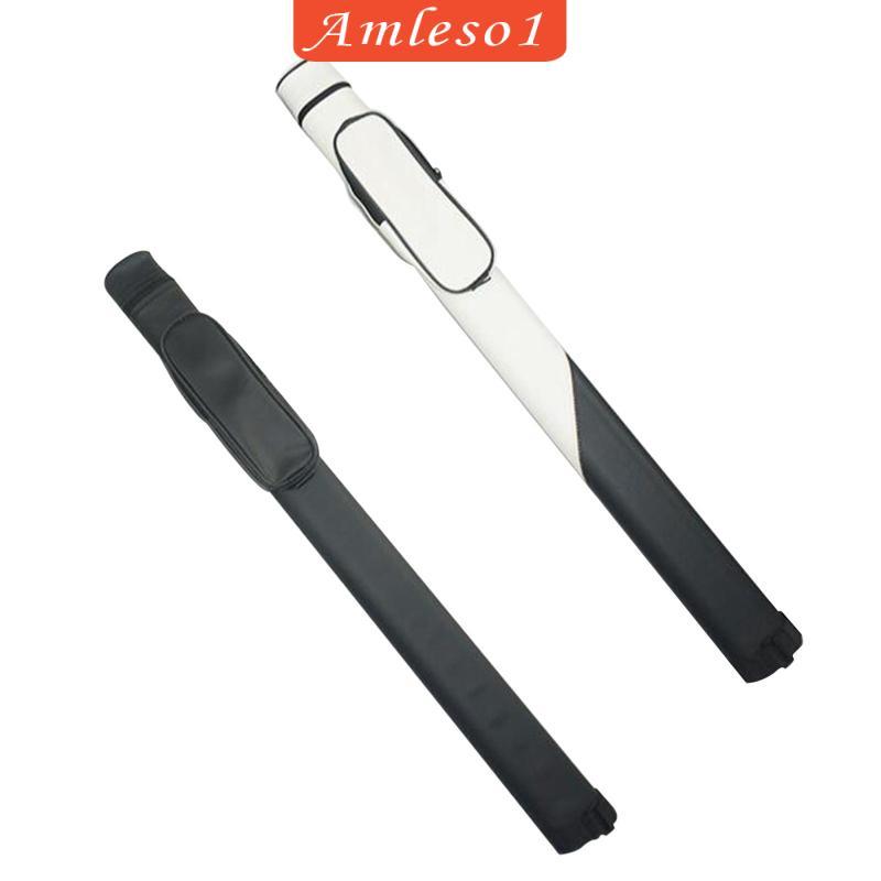 [Amleso1] Pool Cue Sticks Bag Snooker Cue Storage Pouch 1/2 Jointed Cue Case Carrier Scratch Resista