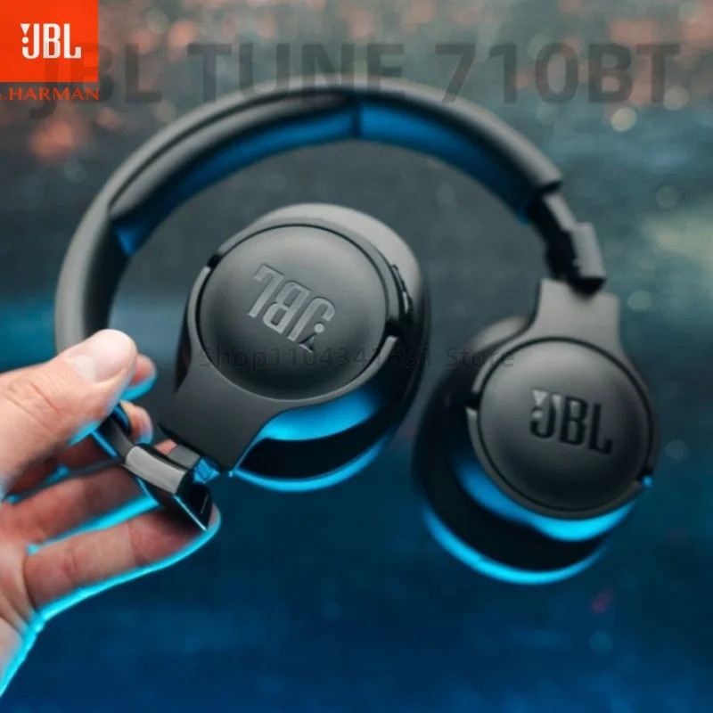 JBL Tune 710BT หูฟังบลูทูธแบบครอบหูพร้อมเสียงเบสหนักแน่นเป็นพิเศษ หูฟัง JBL TUNE 710 BT 2025 ใหม่