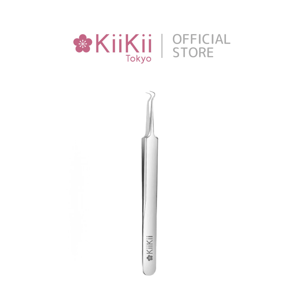 KiiKii ที่กดสิว Curved เข็มเจาะสิว เหล็กกดสิว เข็มสแตนเลส ด้ามกด ใช้งานสะดวก สำหรับดูแลผิวหน้า