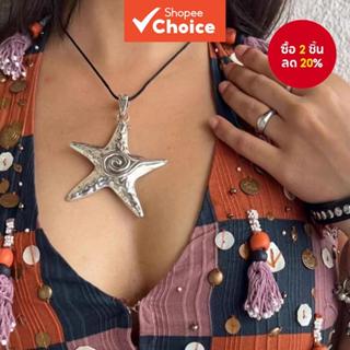 สร้อยคอดาวขนาดใหญ่สําหรับผู้หญิงโลหะผสมตัวหนางบแฟชั่นเครื่อง…