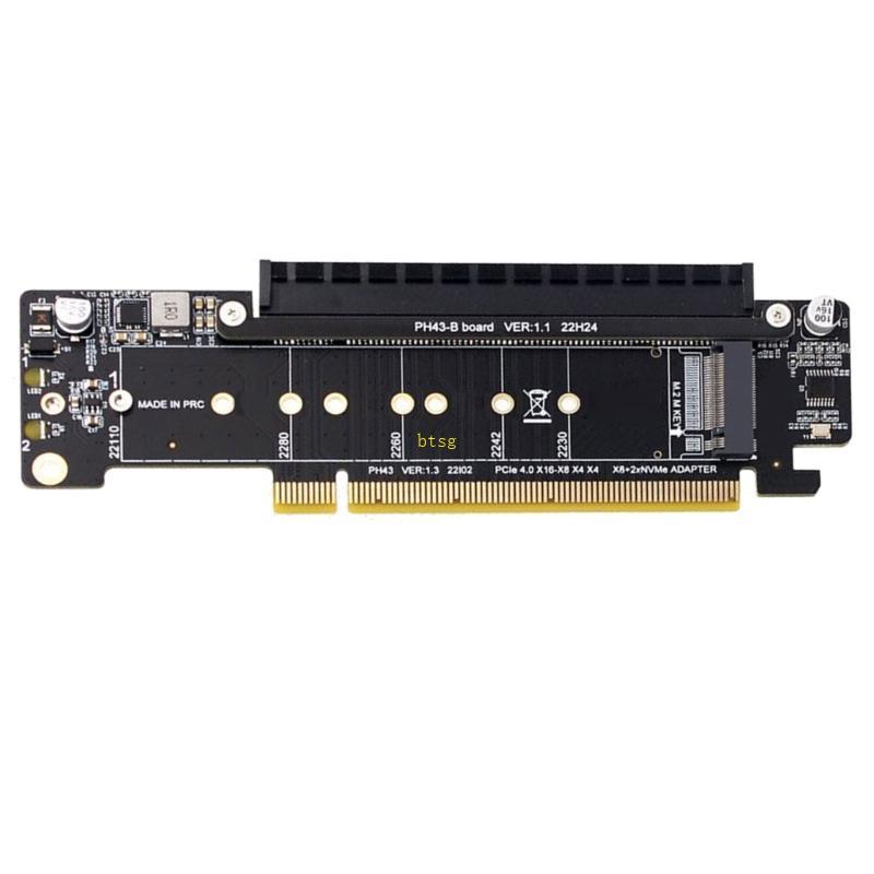 Btsg PCIE4 0 Lane Allocation การ์ดขยาย 8+4 +4 สําหรับคอมพิวเตอร์แอพพลิเคชั่น
