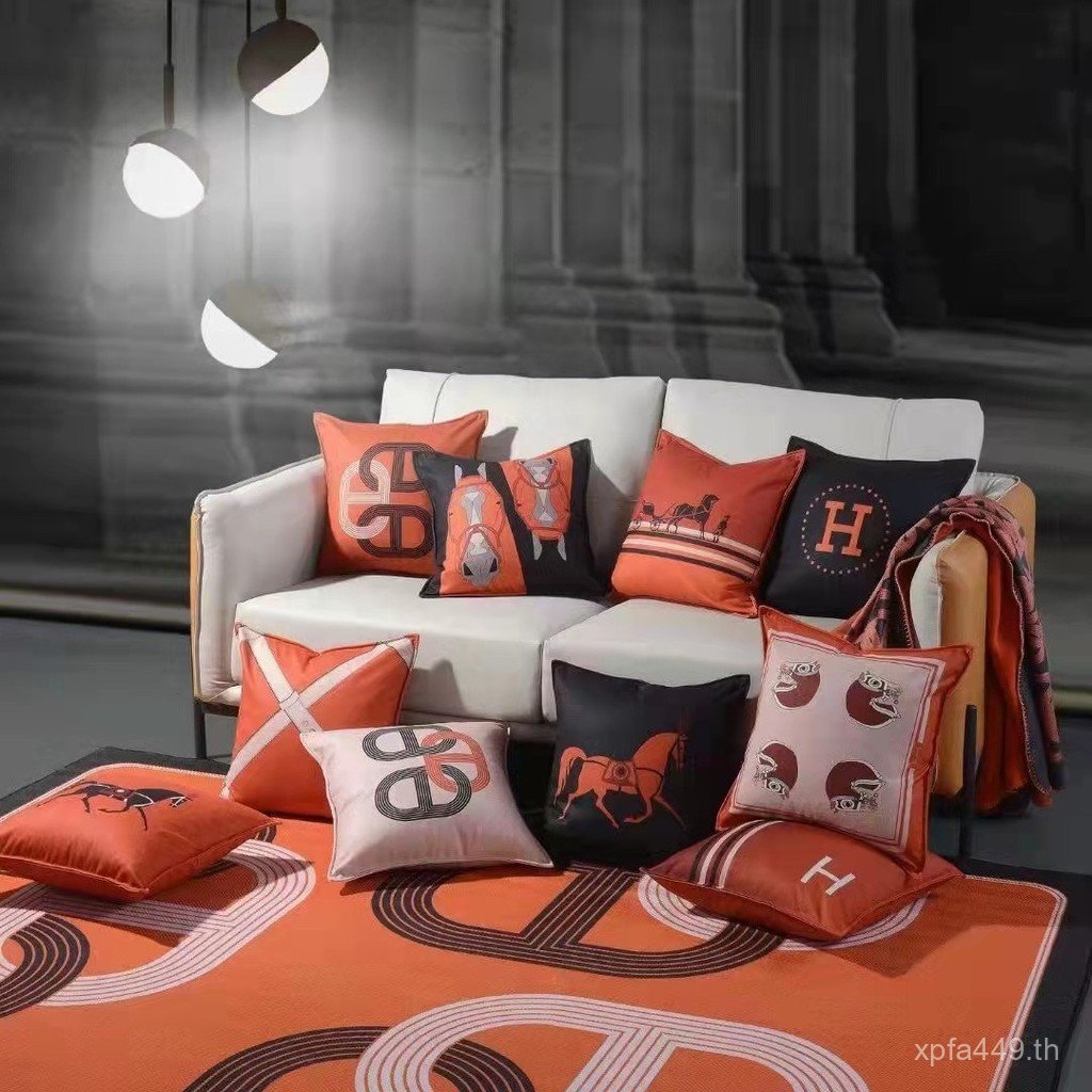 Villa 5 ซม.อเมริกันหมอน High-End โซฟากํามะหยี่โซฟาหรูหราตกแต่ง Aima 4 ปลอกหมอนห้องนั่งเล่นเบาะหลัง S