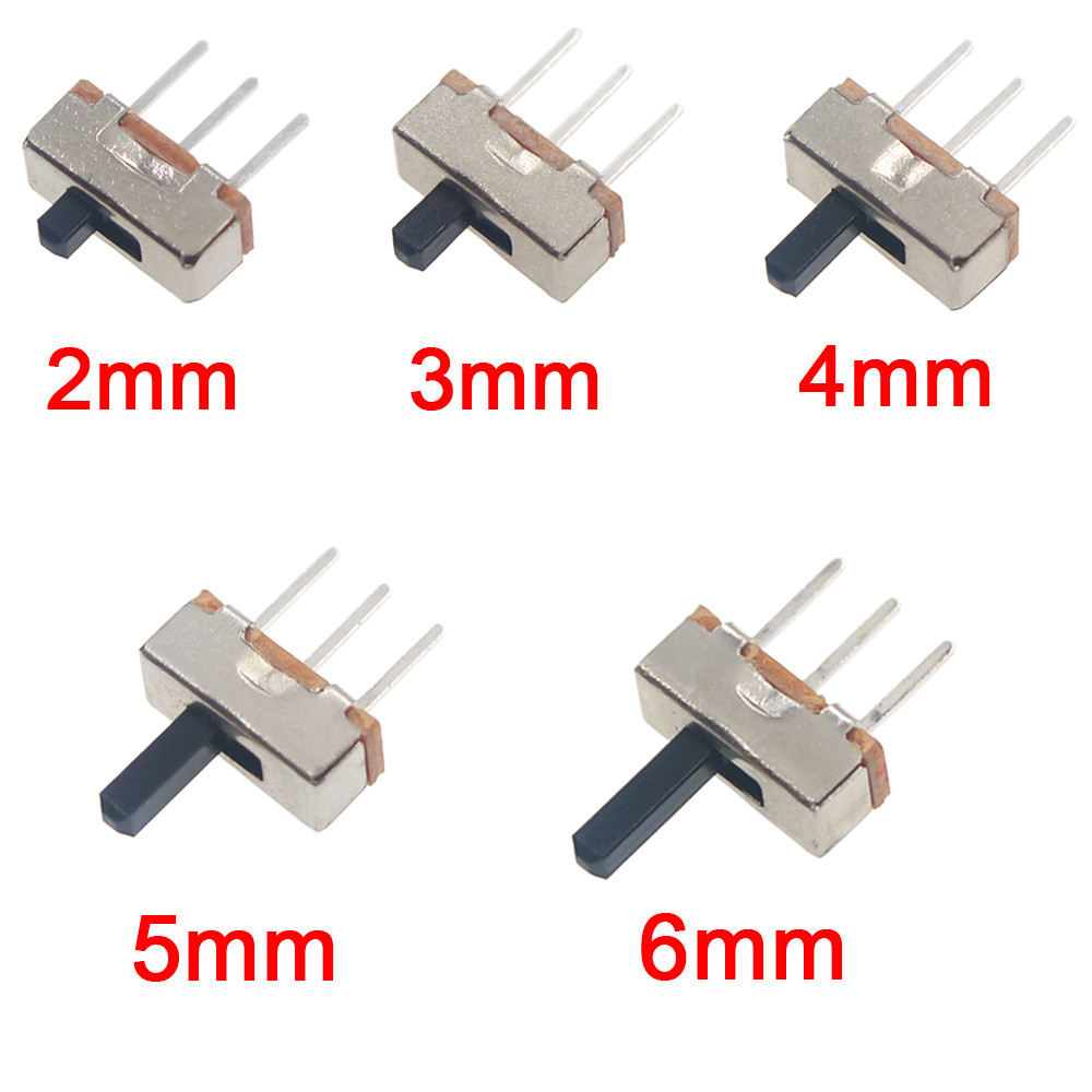 20 ชิ้น SS12D00 Interruptor on-off มินิสไลด์สวิทช์ 3pin 1P2T 2 ตําแหน่งคุณภาพสูงสลับสวิทช์ความยาวจับ: 3 มิลลิเมตร/4 มิลลิเมตร/5 มิลลิเมตร/6 มิลลิเมตร