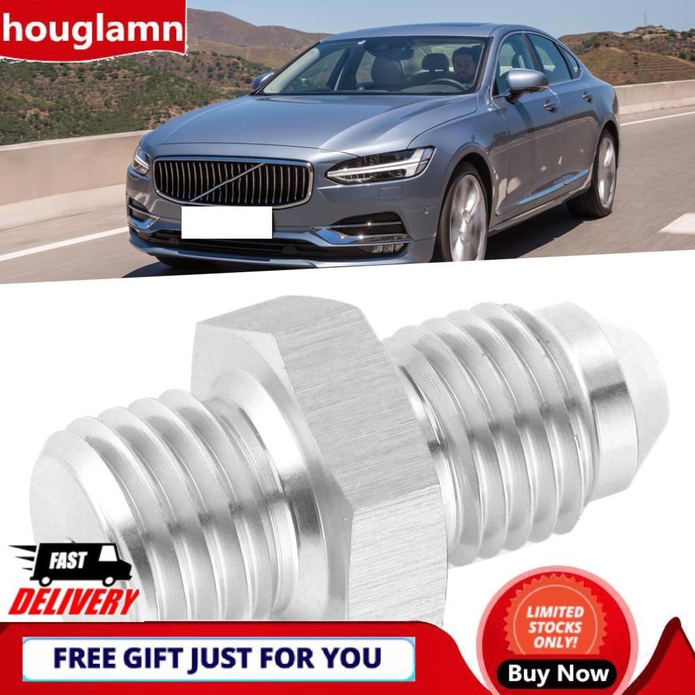 Houglamn Houglamn Turbo น้ำมันอะแดปเตอร์ข้อต่ออลูมิเนียมตรงชุด M12X1.5Mm สำหรับ SAAB TD04L TD04H TD0