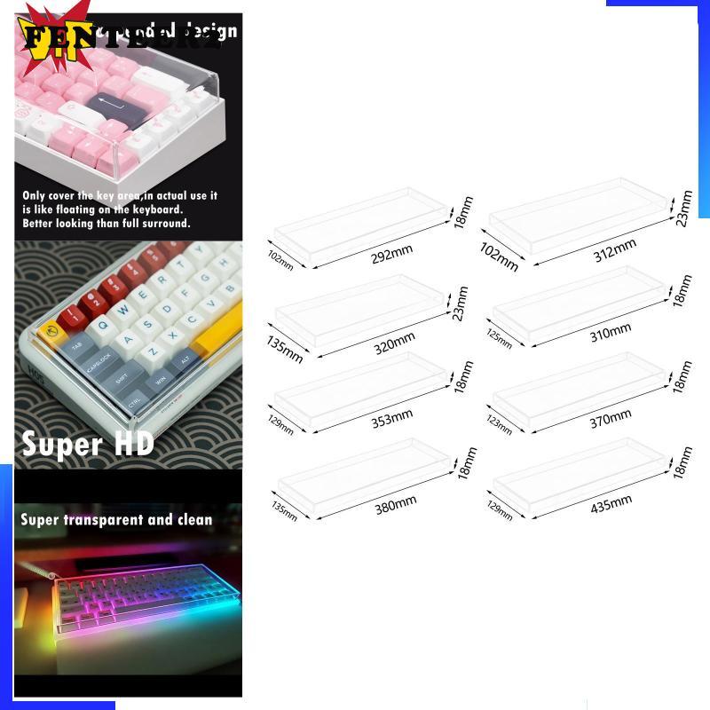 [เฟนเทียร์2] กันน้ําป้องกันอะคริลิแป้นพิมพ์ฝุ่นปกเคสใสสําหรับ60/61/64/HHKB