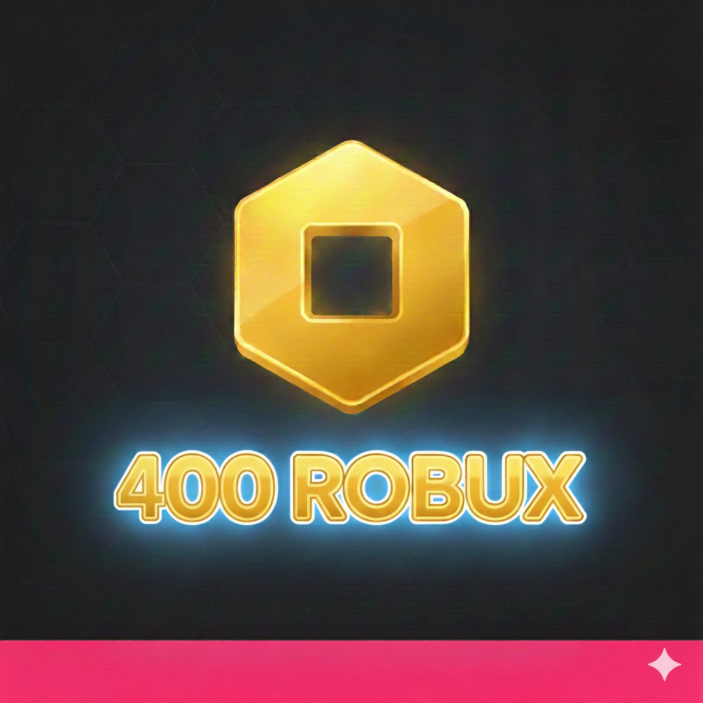 Roblox 400 Robux เติมโรบักซ์ (Roblox) ราคาถูก ส่งจริง  ขนาด10x10