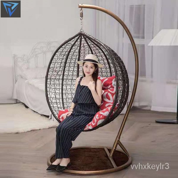 Hanging chair balcony rattan chair swing rocking rocking chair hammock bird's nest cradle chair can 
