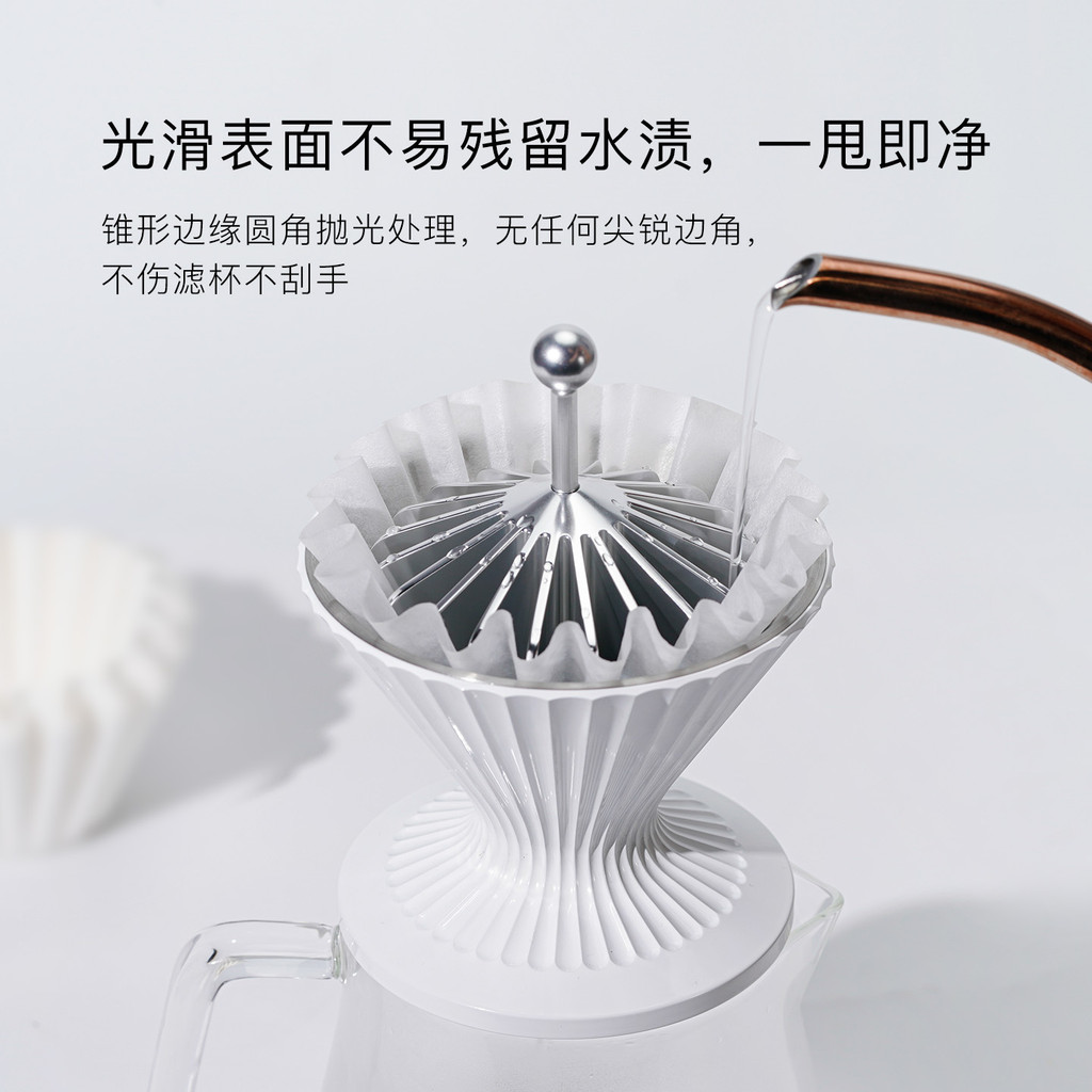 [คลังสินค้าพร้อม] codale Zero Plastic Hand Brew Coffee Filter Paper Hot Water Brewable Metal Coffee Filter Paper