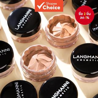 LANGMANNI คอนซีลเลอร์และรองพื้นแบบน้ำ 1 ชิ้น - ปกปิดเต็มที่,…