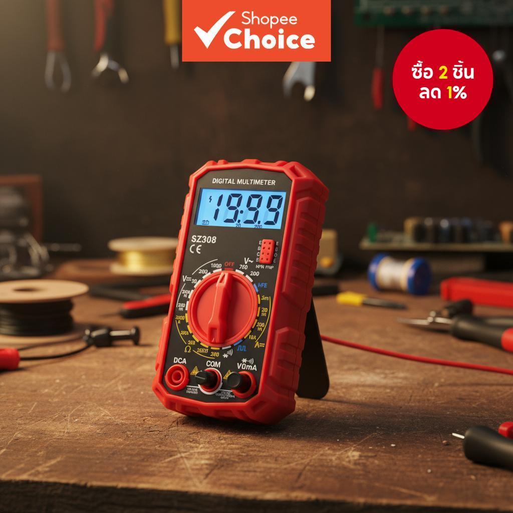 ANENG SZ308 มัลติมิเตอร์ดิจิทัลความละเอียดสูง 1999 หลัก เครื่องทดสอบอเนกประสงค์ AC DC สําหรับแรงดันไ