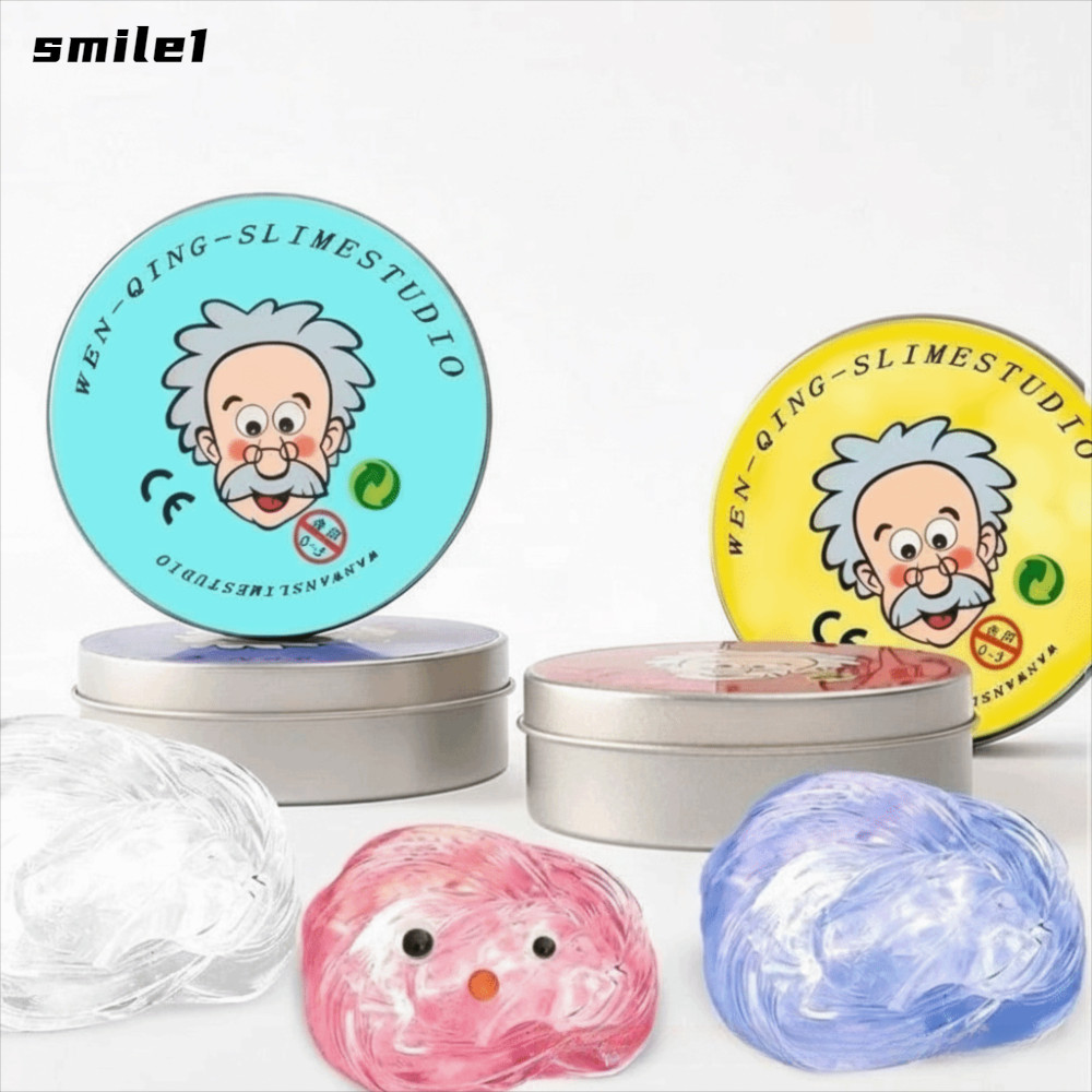 SMILE Non-Newtonian Fluid,ความเครียดบรรเทา Magic Slime Squishy ของเล่น, Creative Squeeze Glass Slime