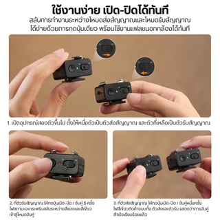 Ulanzi LA10 แฟลชทริกเกอร์ ไร้สาย Hot Shoe ควบคุมระยะ 8m ทริกเกอร์แฟลช สำหรับกล้อง DSLR Mirrorless