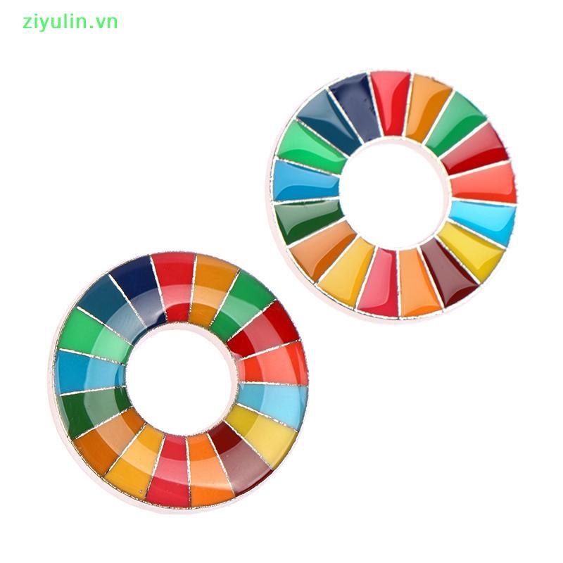 Ziyulin Enamal 17 สี Sustainable Development Goals เข็มกลัด United Nations Pin Badge VN