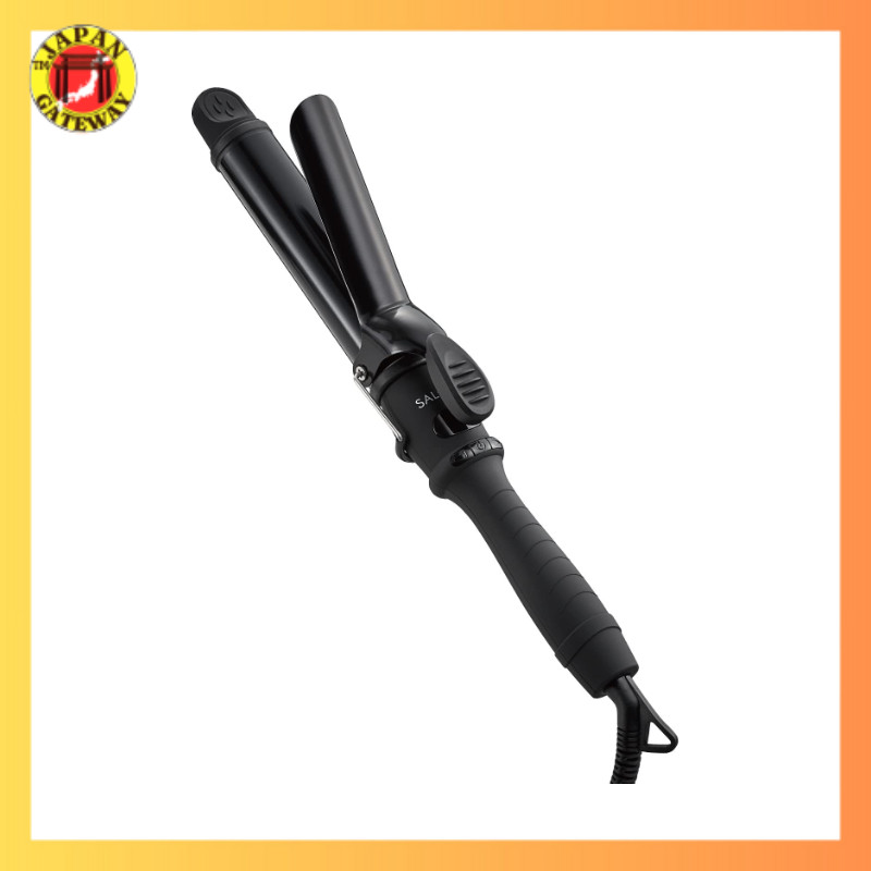 SALONIA เซรามิก ที่หนีบผมลอน ไดร์ม้วนผม 32 มม. รองรับการใช้งานต่างประเทศ SL-008AB สีดำ[นำเข้าโดยตรงจ