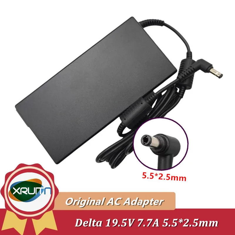 Original Delta 19.5V 7.7A 150W 5.5*2.5 มม.อะแดปเตอร์ AC สําหรับ MSI GL62 GL62-6QD GL62-7RD MS-16J9 แ