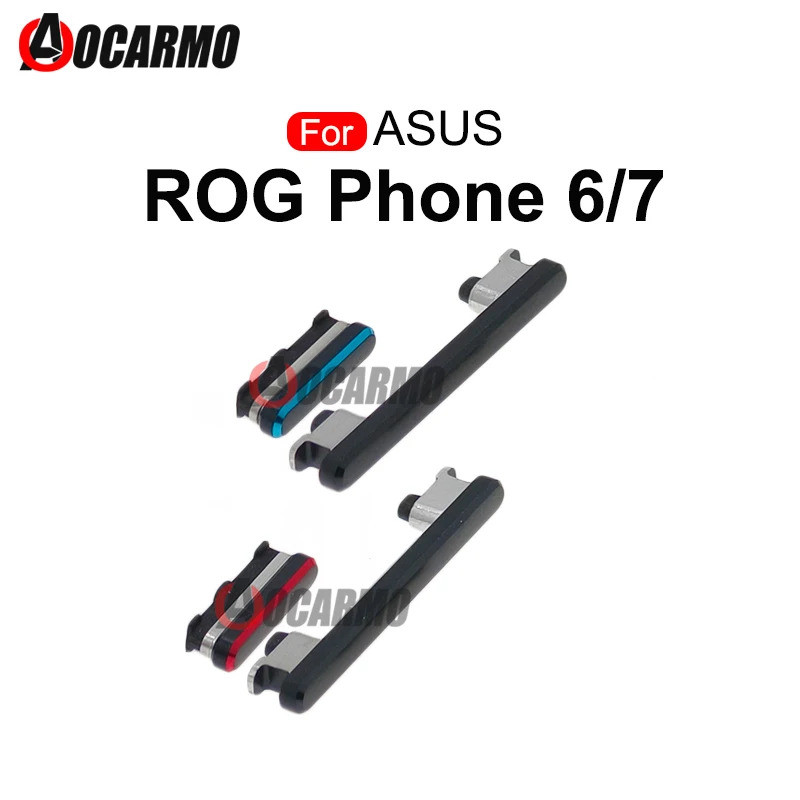 1 ชุดสําหรับ ASUS ROG โทรศัพท์ 6 7 ROG6 Rog7 Volume Up Down Power On Off ด้านข้างปุ่มเปลี่ยน Part