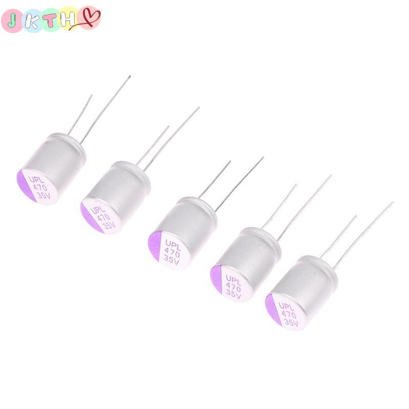 JKTH 5 PCS Solid Capacitor UNICON UPL 35V 470UF Capacitor สําหรับ FPV อะไหล่ 35V470UF UPL JKK