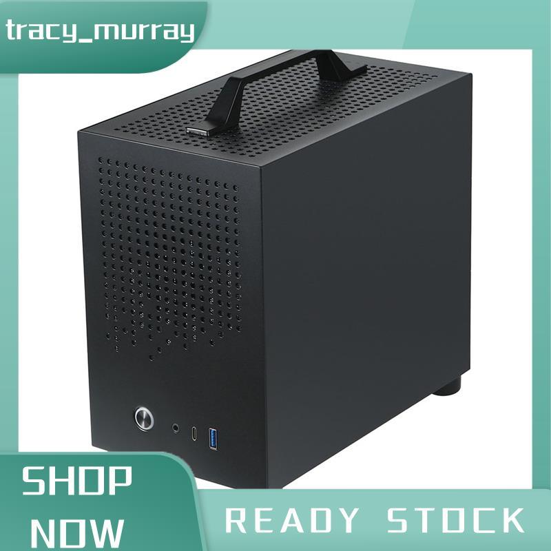 tracy_murray เคส Micro-ITX เคส PC SKTC A17 SGCC เคสคอมพิวเตอร์รองรับ Micro-ITX Mini PC สีดํา