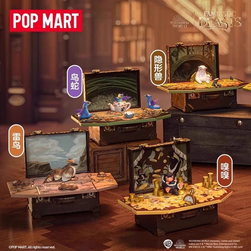 ของแท้ POP AM RT POP Mart Magical Animal Series เดสก์ท็อปอินเทรนด์เล่นตกแต่งของขวัญวันเกิดรูป Myster
