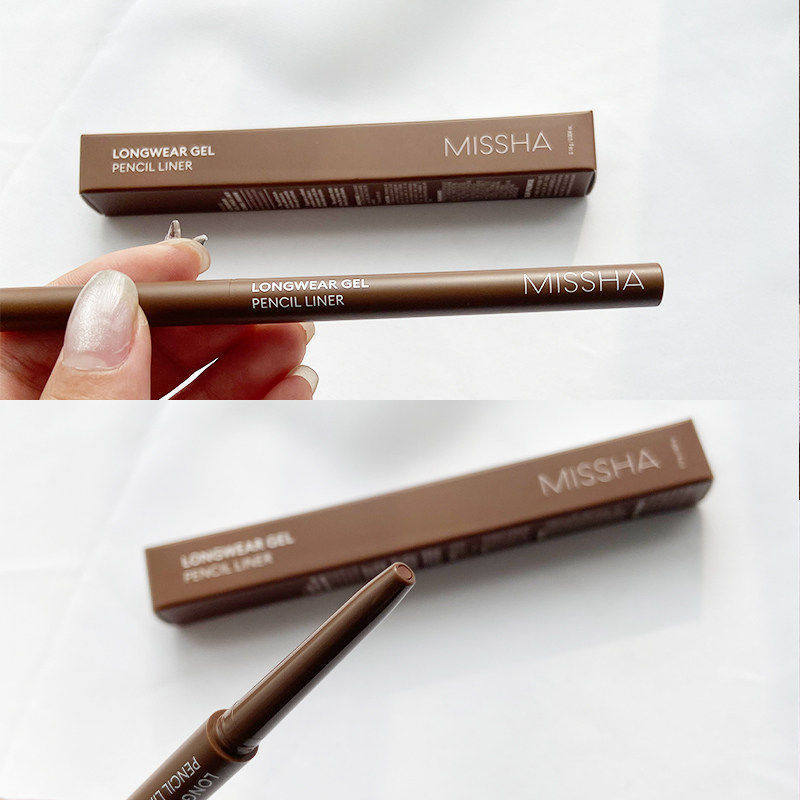 อายไลเนอร์ อายไลเนอร์สีน้ำตาล อายไลน์เนอร์กันน้ำ Missha Korea Non-Smudge Brown Eyeliner Gel Pen