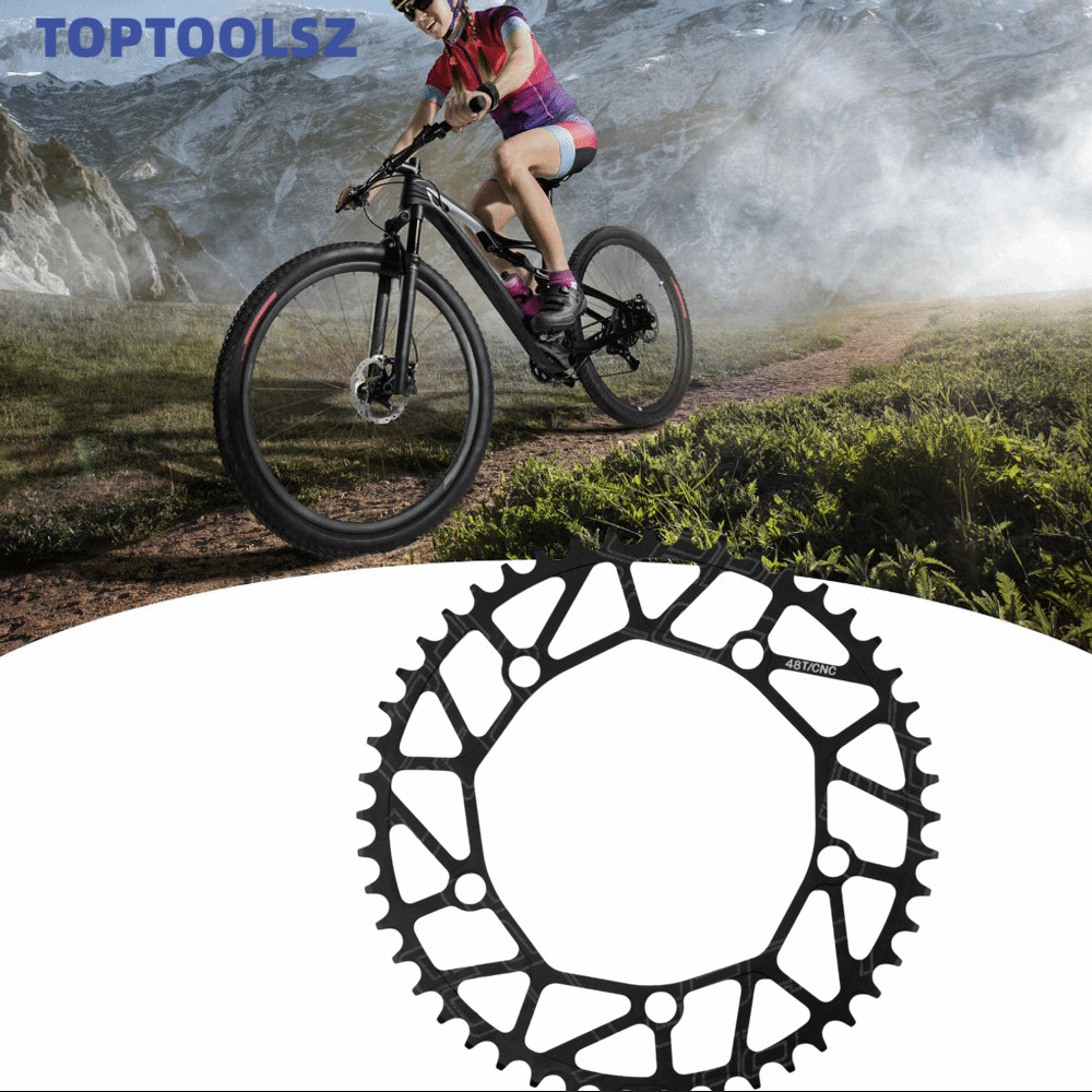 TOPTOOLS จักรยาน Chainring, 48T น้ําหนักเบาจักรยาน Crank Chainring, ทนทาน 130BCD ประสิทธิภาพสูง Sing