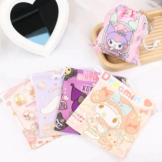 ⚡พร้อมส่ง⚡กระเป๋าหูรูด สไตล์เกาหลี กระเป๋าผ้า กระเป๋าสำหรับผู้หญิง น่ารัก กระเป๋าเก็บของนักเรียน drawstring pocket